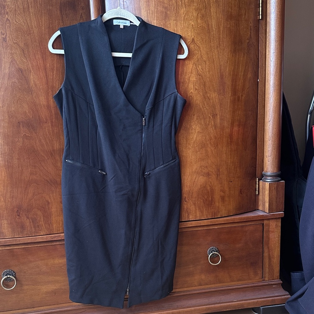Calvin Klein Black Midi Dress